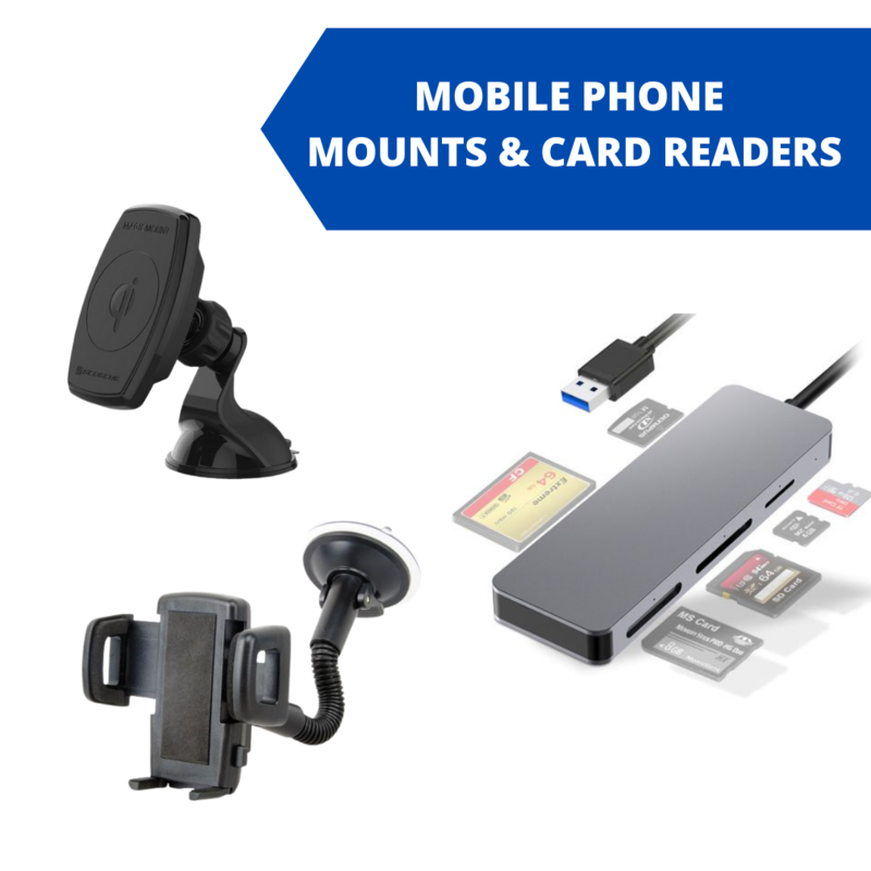 MOBILE PHONE MOUNTS & CARD READERS