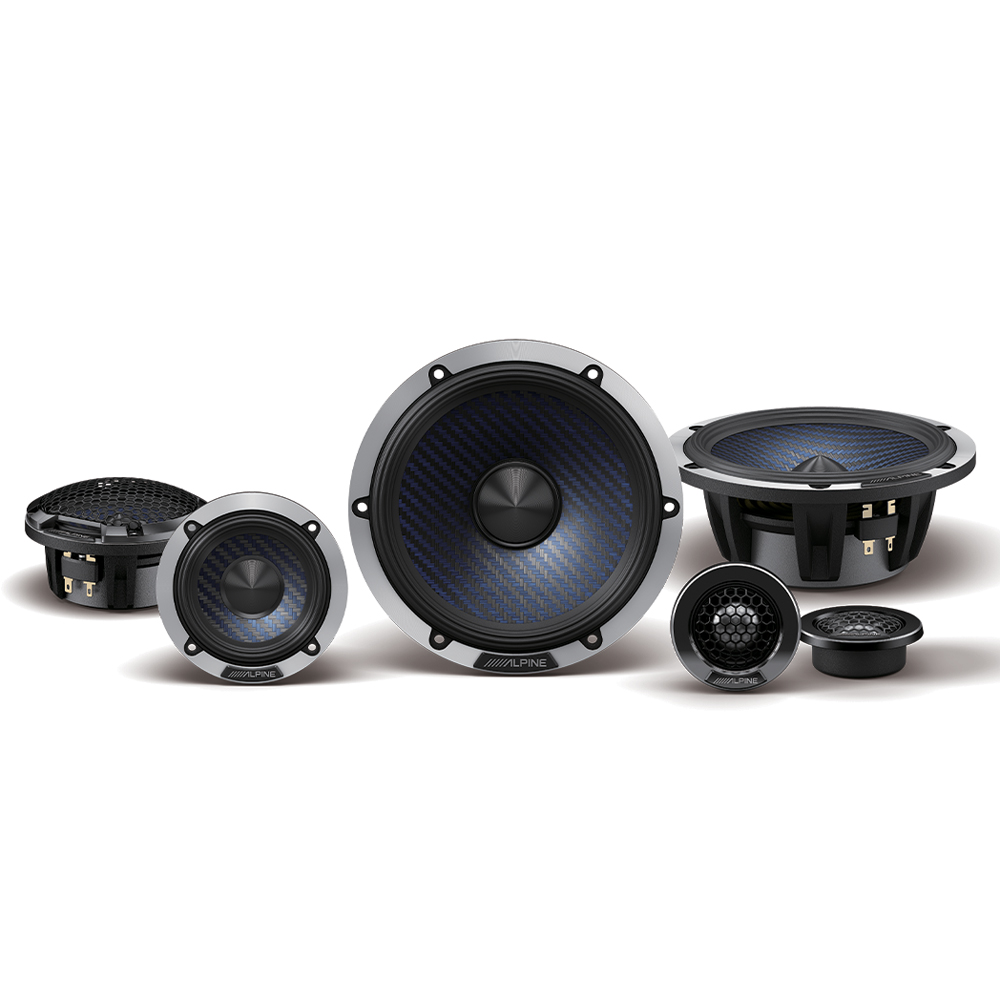 ALPINE DP-653 DP-SERIES 6.5" , 3.5" , 39MM 3-WAY COMPONENT SPEAKER 50W RMS
