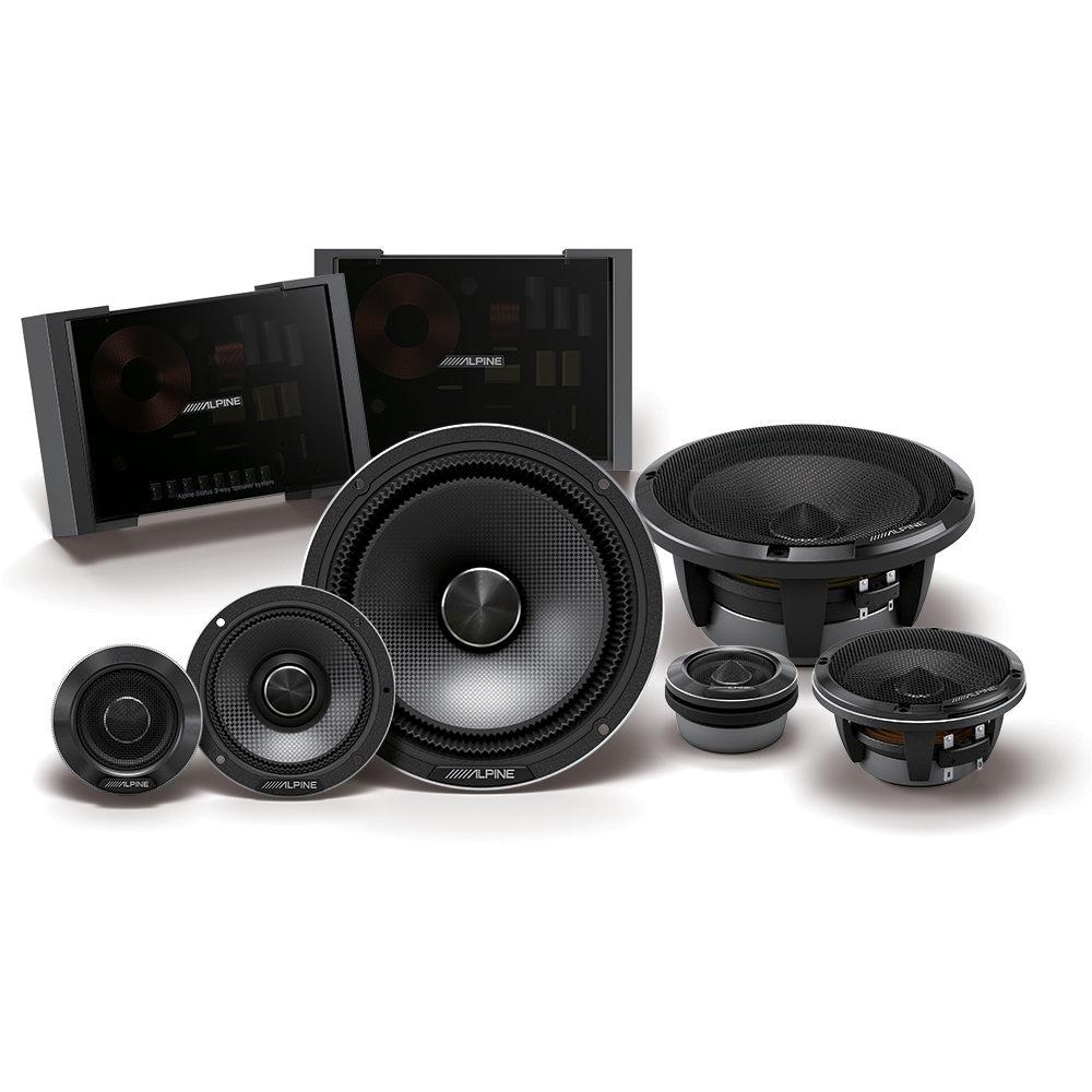 ALPINE HDZ-653 STATUS SERIES 6.5" COMPONENT SPEAKER 100W RMS 3-WAY